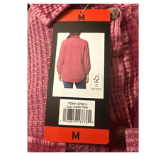 Load image into Gallery viewer, From Free People Briggs Women's Button Front Waffle Shirt Dark Pink M