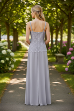 Load image into Gallery viewer, Marina Long Mother of the Bride Jacket Gown Set Light Blue 4