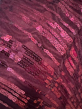 Load image into Gallery viewer, Vince Camuto Purple Plum Sleeveless Sequin Shift Dress Plum Size 6