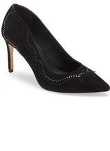 Load image into Gallery viewer, AllSaints Blush Zehra Studded Pump. Size 9. Black