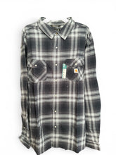 Load image into Gallery viewer, NWT Carhartt Rugged Flex Relaxed Fit Flannel Long-Sleeve Plaid Shirt Blue 3XL
