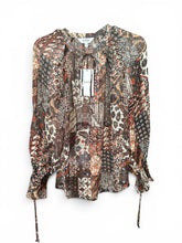 Load image into Gallery viewer, NWT Joie Womens Women's Cecarina Top in Pinecone Multi M
