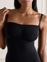 Load image into Gallery viewer, NWOT SKIMS Seamless Sculpt Strapless Shortie Bodysuit - Onyx Black XS

