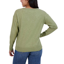 Load image into Gallery viewer, NWT Lucky Brand Women's Soft Long Sleeve V-Neck Sweater Olive Night (Green)XL
