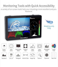 Load image into Gallery viewer, FEELWORLD F5 Pro 5.5" 4K On-Camera Touchscreen Monitor.
