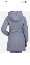 Load image into Gallery viewer, NWT Dkny Women's Hooded Puffer Jacket, Gray, Size M

