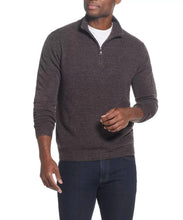 Load image into Gallery viewer, NWT Weatherproof Vintage Men's Soft Touch Quarter Zip Sweater  Charcoal L
