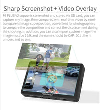 Load image into Gallery viewer, FEELWORLD F5 Pro 5.5" 4K On-Camera Touchscreen Monitor.
