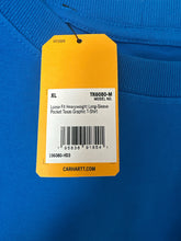 Load image into Gallery viewer, NWT Carhartt Loose Fit Heavyweight Long-Slv Pocket Texas Graphic T-Shirt Blue XL
