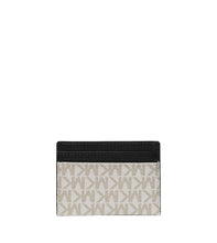 Load image into Gallery viewer, MICHAEL KORS Reed Large Logo Card Case Vanilla Black
