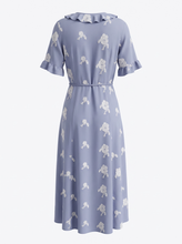 Load image into Gallery viewer, NWT Lost + Wander Iris Ruffled Floral Print Short Sleeve Maxi Wrap Dress. M
