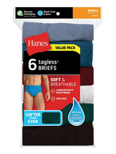 Load image into Gallery viewer, NWT Hanes Men's Comfort Soft Waistband Mid-Rise Briefs 6pk - Blue/Green/Gray XL
