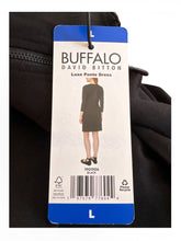 Load image into Gallery viewer, NWT Buffalo David Bitton Luxe Ponte Dress Black Large
