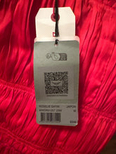Load image into Gallery viewer, NWT Zadig &amp; Voltaire Red Roselie satin pleated dress M
