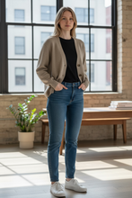 Load image into Gallery viewer, NWT Women's Nipped Waist Cardigan - Future Collective Brown Small
