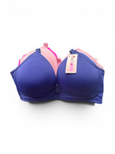 Load image into Gallery viewer, NWT Pink Lover 5 Pack Bras: Lt. Blue, Navy, Lt. Pink, Hot Pink, Black 36C
