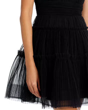 Load image into Gallery viewer, NWT Crystal Sky Classic Strapless Black Tulle Cocktail Dress S
