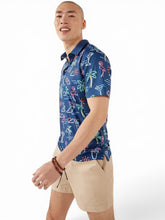 Load image into Gallery viewer, NWT Chubbies Popover Shirt One Man Wolfpack Navy Graphic Flamingo XXL
