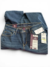 Load image into Gallery viewer, NWT Gloria Vanderbilt Slim Straight Distressed jeans(Destin w/Whiskers)Navy 4R
