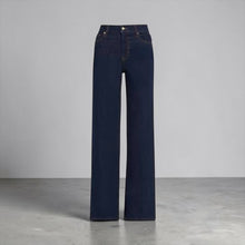 Load image into Gallery viewer, NWT FRAME Le Slim Palazzo Long Jeans Color : Rinse Style: LSPL814. Size 28
