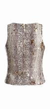 Load image into Gallery viewer, NWT Inc International Concepts Ethereal Run Petite/Small Color: Brown/Cream
