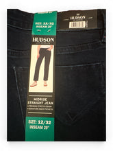 Load image into Gallery viewer, NWT Hudson Midrise Straight Leg Jeans obscurity Blue 12/32 Inseam 29”
