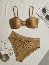 Load image into Gallery viewer, NWT Andrea’s Deals Eye opening Women's Earthy Yell Bikini Set. Size S
