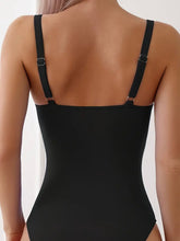 Load image into Gallery viewer, NWT Andrea’s Deals Tight-Fitting Tummy-Covering One-Piece Swimsuit V Gold Medium
