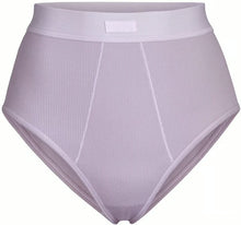 Load image into Gallery viewer, NWT SKIMS Cotton Rib High Waisted Brief Iris Mica XS STYLE: PN-HWB-0041
