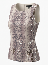 Load image into Gallery viewer, NWT Inc International Concepts Ethereal Run Petite/Small Color: Brown/Cream
