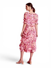 Load image into Gallery viewer, NWT Tyler Boe Maxine Silk Tiered Ruffle Midi Dress 6
