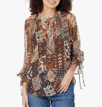 Load image into Gallery viewer, NWT Joie Womens Women's Cecarina Top in Pinecone Multi M
