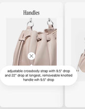Load image into Gallery viewer, NWT kate spade Pinch Crossbody Bag Powdered Sugar
