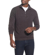 Load image into Gallery viewer, NWT Weatherproof Vintage Men's Soft Touch Quarter Zip Sweater  Charcoal L
