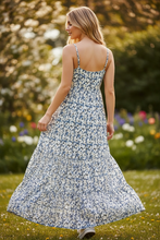 Load image into Gallery viewer, NWT Armani Jeans Ditsy Dots Tiered Maxi Dress 44/8 US Multi
