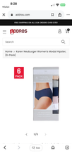 Load image into Gallery viewer, NWT Karen Neuburger Modal Hipster 6-Pack - Navy, Gray, Pink, White &amp; Beige L
