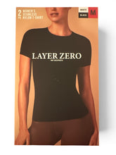 Load image into Gallery viewer, NWT Layer Zero by 32 Degrees Women's Short Sleeve Tee 2 PK Black/White M
