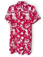 Load image into Gallery viewer, NWT Halston Pink Floral Button-Front Shirt Dress M
