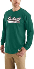 Load image into Gallery viewer, NWT Carhartt Men's Relaxed Fit Heavyweight Long-Sleeved Script Graphic Shirt 2XL
