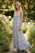 Load image into Gallery viewer, NWT Armani Jeans Ditsy Dots Tiered Maxi Dress 44/8 US Multi
