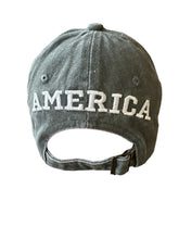 Load image into Gallery viewer, Andrea’s Deals Washed Unisex Embroidered Flag Baseball Cap Grey
