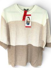Load image into Gallery viewer, NWT Matty M Women's Elbow Sleeve Color Block Sweater M
