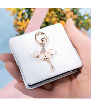 Load image into Gallery viewer, Andrea’s Deals Ballerina Makeup Magnifying Mirror 2 Sides Foldable
