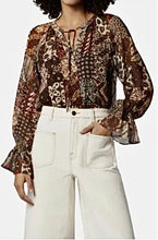 Load image into Gallery viewer, NWT Joie Womens Women's Cecarina Top in Pinecone Multi M
