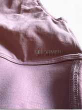 Load image into Gallery viewer, NWOT Reformer The Jersey Keyhole Sports Bra W/Fused
Waist Band Mauve XS/S $89
