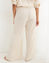 Load image into Gallery viewer, NWT Aerie Linen Blend High Waisted Trouser White Small
