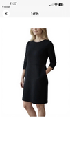 Load image into Gallery viewer, NWT Buffalo David Bitton Luxe Ponte Dress Black Large
