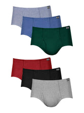 Load image into Gallery viewer, NWT Hanes Men's Comfort Soft Waistband Mid-Rise Briefs 6pk - Blue/Green/Gray XL
