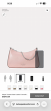 Load image into Gallery viewer, NWT Kate Spade Margot Textured Patent Leather Convertible
Crossbody, tutu pink
