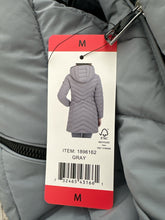 Load image into Gallery viewer, NWT Dkny Women's Hooded Puffer Jacket, Gray, Size M

